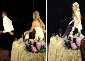 Κατά τη διάρκεια του γάμου τους, ο γαμπρός σηκώθηκε και άρχισε να τρέχει! – Δείτε γιατί…