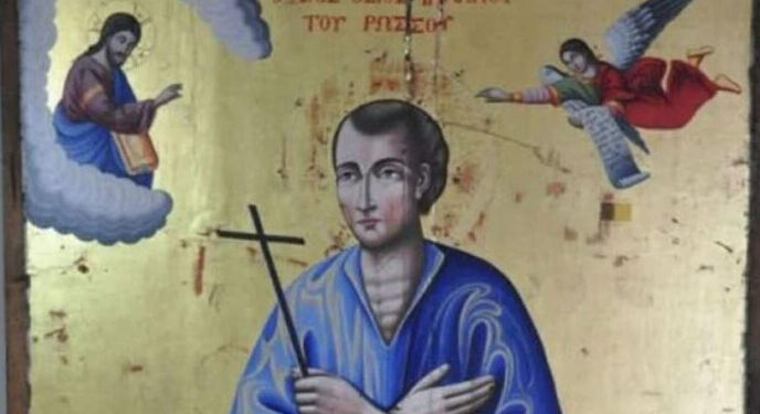 «Δώσ’ μου το χέρι σου Γιωργάκη, ανέβα στ’ άλογό μου, είμαι ο Άγιος Ιωάννης από την Ρωσία»