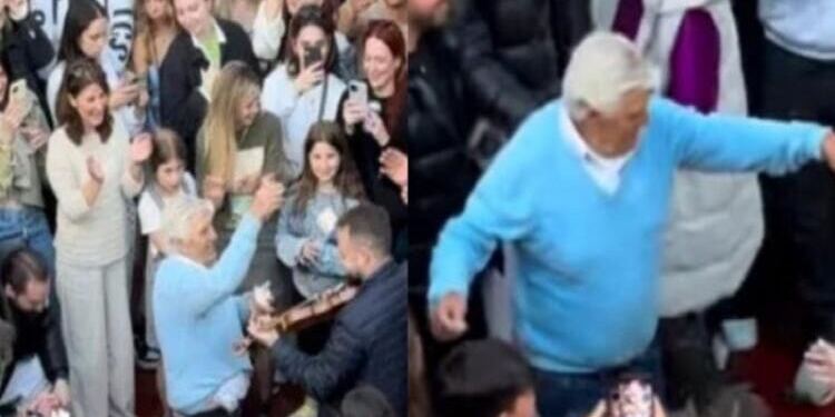 Υποκλίθηκε όλο το νησί: 87χρονος παππούς χορεύει ζεϊμπέκικο πετώντας 50εύρα στον αέρα & τpελαivει το διαδίκτυο