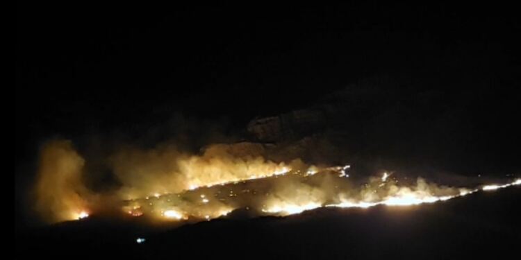 Μεγάλη φωτιά στον  – Προσπάθεια να ανακοπεί η επέκτασή της νότια