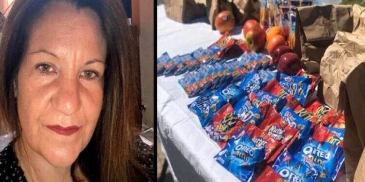 Δασκάλα «κόσμημα» γεμίζει τσάντες με τρόφιμα για τους μαθητές της που δεν έχουν να φάνε