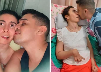 Δεν την αφήνει λεπτό: Η γυναίκα του έμεινε «φυτό» κι εκείνος παράτησε τα πάντα για να τη φροντίζει μέρα νύχτα – ΦΩΤΟ