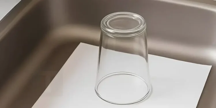 Δείτε γιατί πρέπει πάντα να αφήνετε ένα αναποδογυρισμένο ποτήρι και ένα φύλλο χαρτί στον νεροχύτη πριν φύγετε για διακοπές.