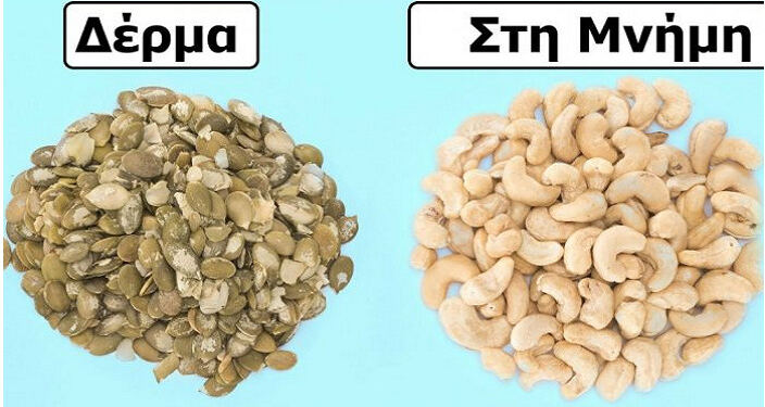 Μας είπαν ότι οι ξηροί καρποί κάνουν καλό στην υγεία. Μόλις δείτε τι κάνει ο καθένας, θα τρώτε καθημερινά