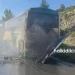 Λεωφορείο του ΚΤΕΛ Χαλκιδικής τυλίχτηκε στις φλόγες ενώ μετέφερε 15 επιβάτες